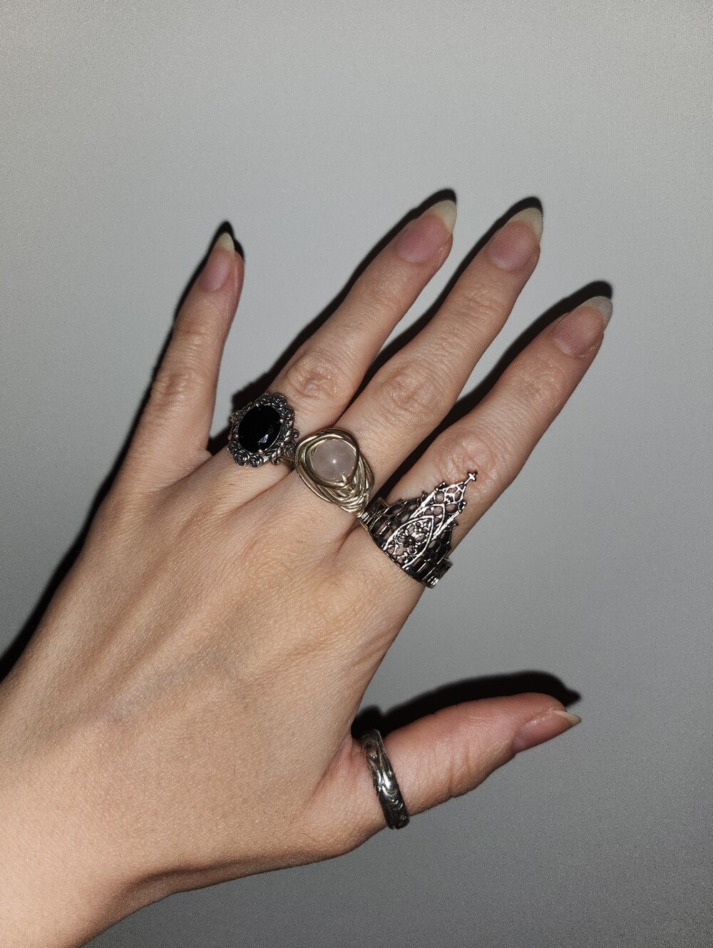 Bundle Of 4 Rings Alt Jewelry Gothic Rings